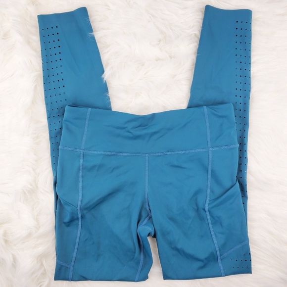 Athleta Pants & Jumpsuits Nwot Athleta Blue Laser Cut Contender